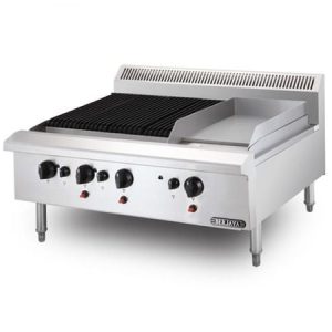 Bếp nướng nhân tạo có rán phẳng Berjaya CB3BGG1B-17