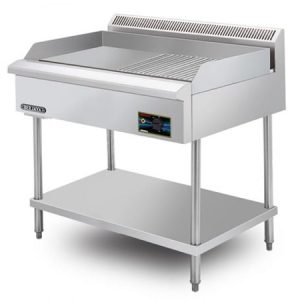 Bếp chiên nửa phẳng nửa nhám dùng điện Berjaya có chân đứng EG5250HRFS-17