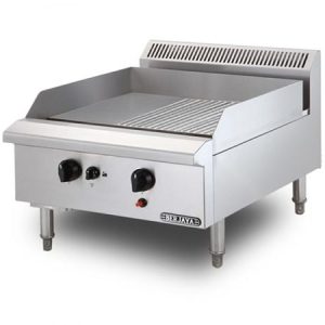 Bếp chiên nửa phẳng nửa nhám dùng gas Berjaya GG2BHR-17