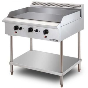 Bếp chiên phẳng dùng gas Berjaya có chân đứng GG3BFS-17