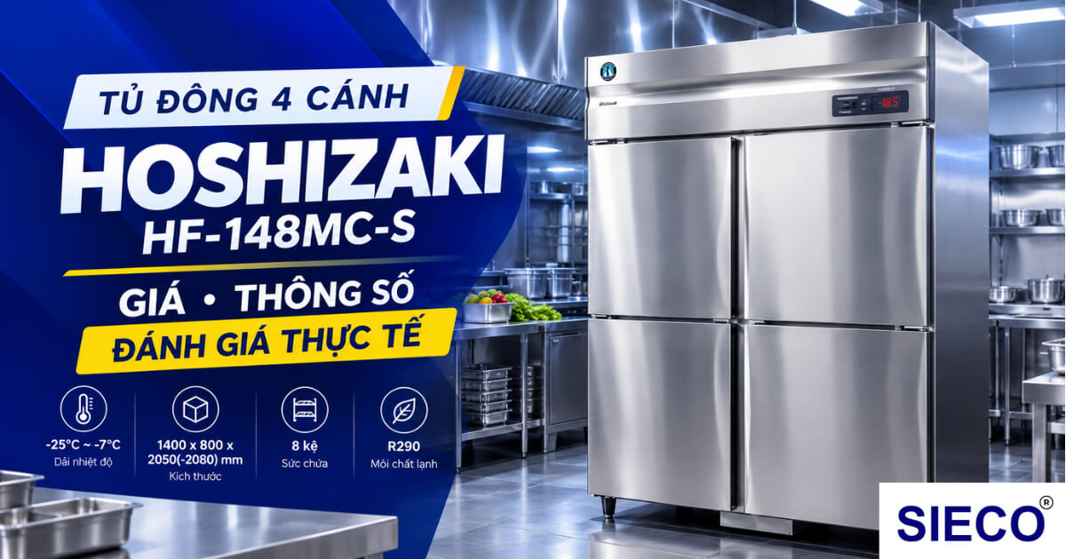 Review Thực Tế Tủ Đông 4 Cánh Hoshizaki HF-148MC-S