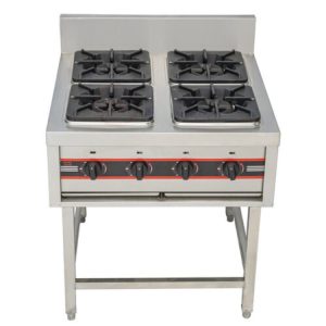 Bếp Âu 4 họng đánh lửa tự động hàng Việt Nam chân cao - Chính hãng