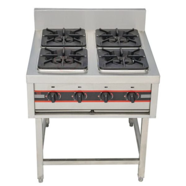 Bếp Âu 4 họng đánh lửa tự động hàng Việt Nam chân cao - Chính hãng