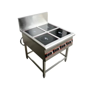 Bếp âu 4 họng điện từ chân cao