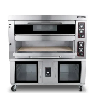 Lò Nướng Điện Kèm Tủ Ủ Bột 2 Tầng 16 Khay Berjaya BJY-2B+16PF-E